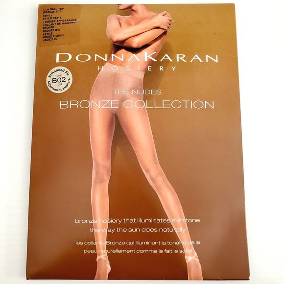 Donna Karen Hosiery The Nudes Bronze Collection Small Enhanced Fit Tone B02 NEW - Picture 1 of 9